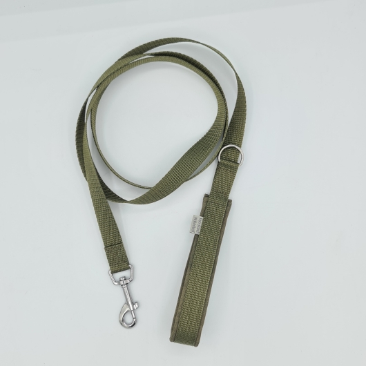 Leine mit weicher Handschlaufe Khaki